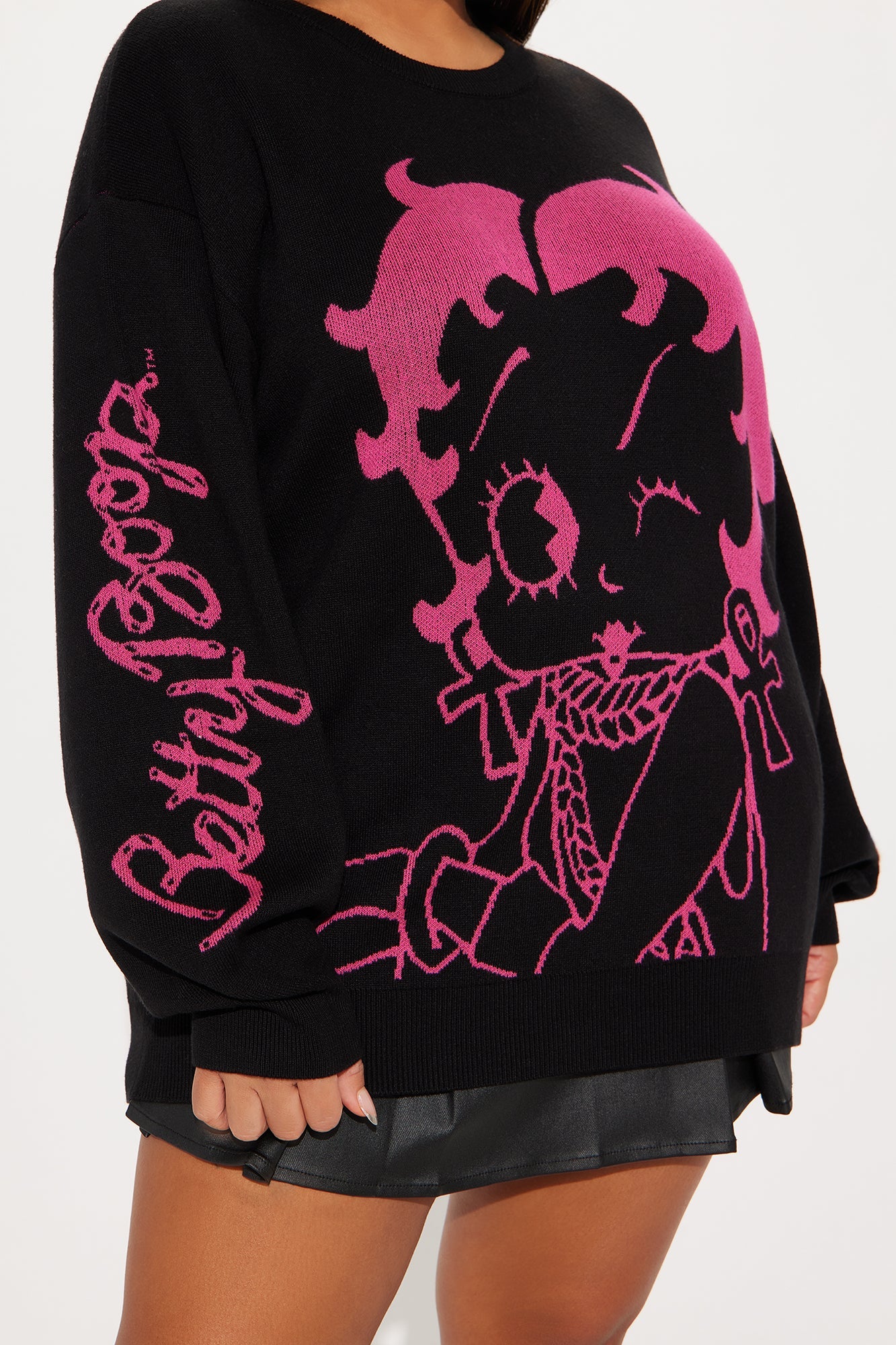 Betty Boop Sweater - Black/combo