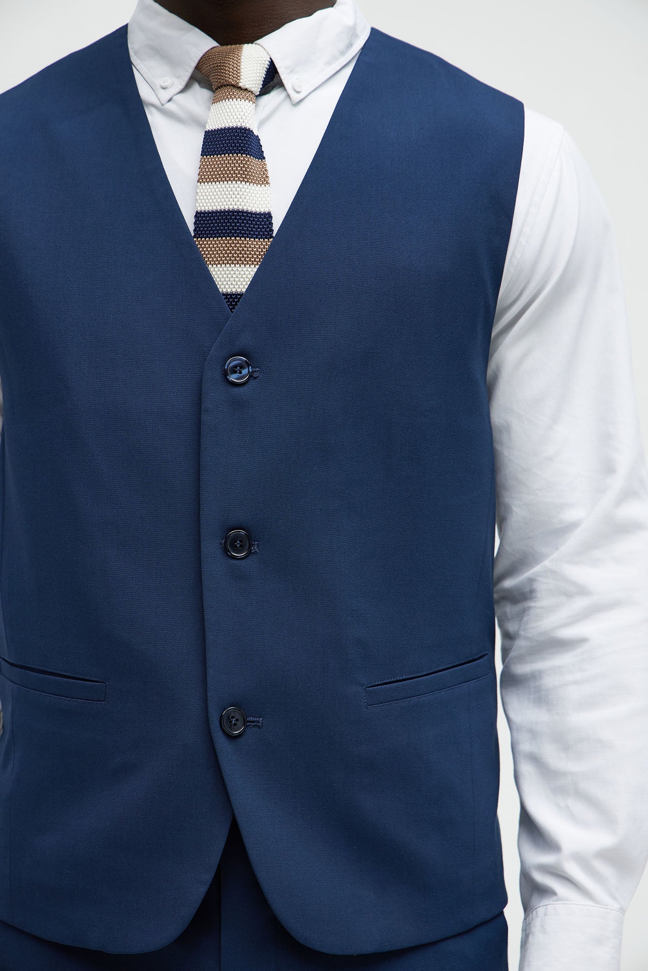 Modern Stretch Waistcoat - Navy