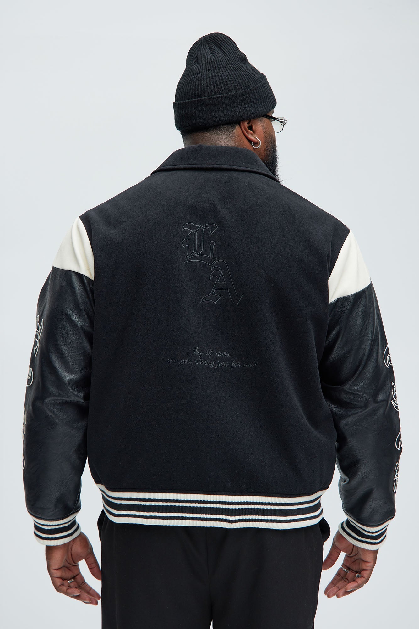 Angel Varsity Jacket - Black