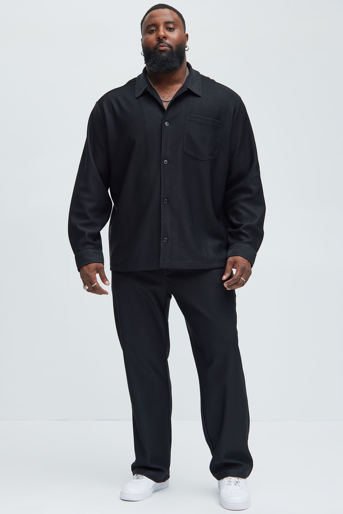 Turner Straight Trousers - Black