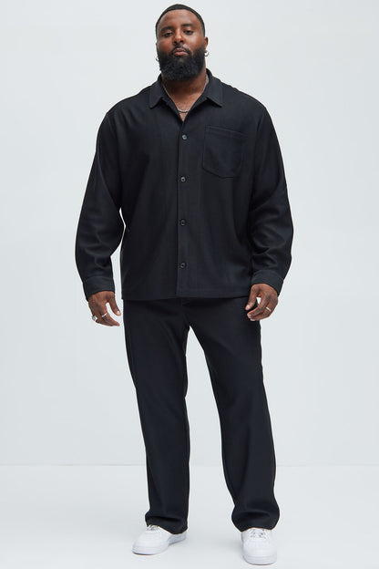 Turner Straight Trousers - Black