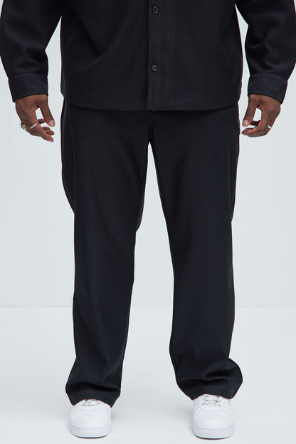 Turner Straight Trousers - Black