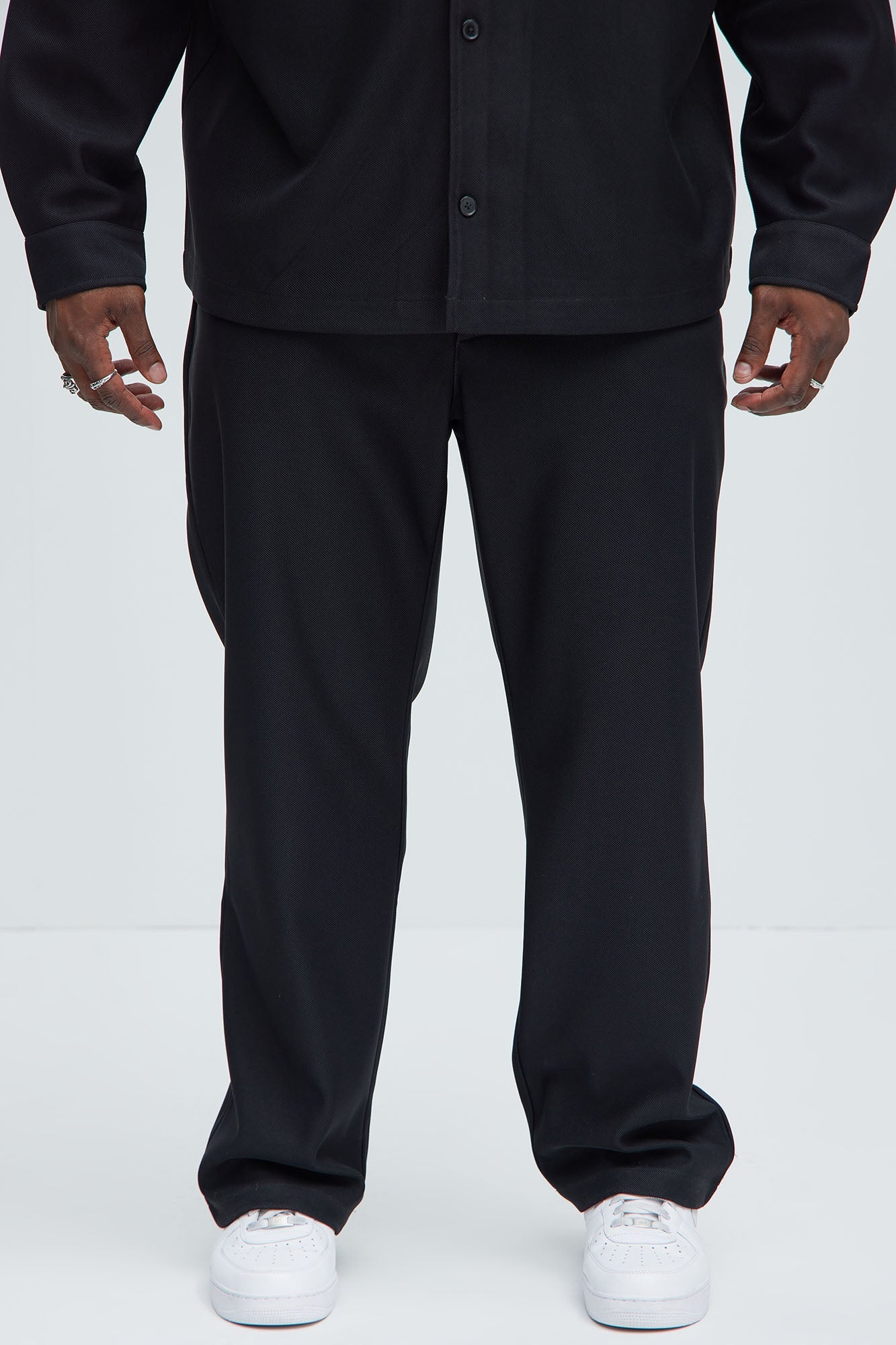 Turner Straight Trousers - Black