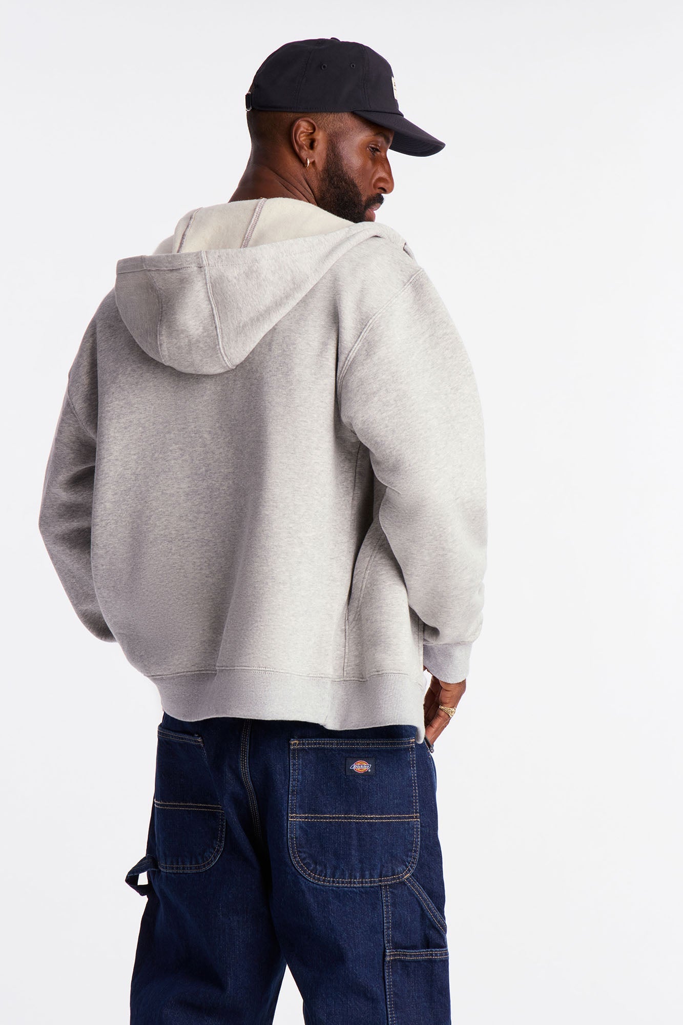 Dickies Full Zip Hoodie - Heather Grey