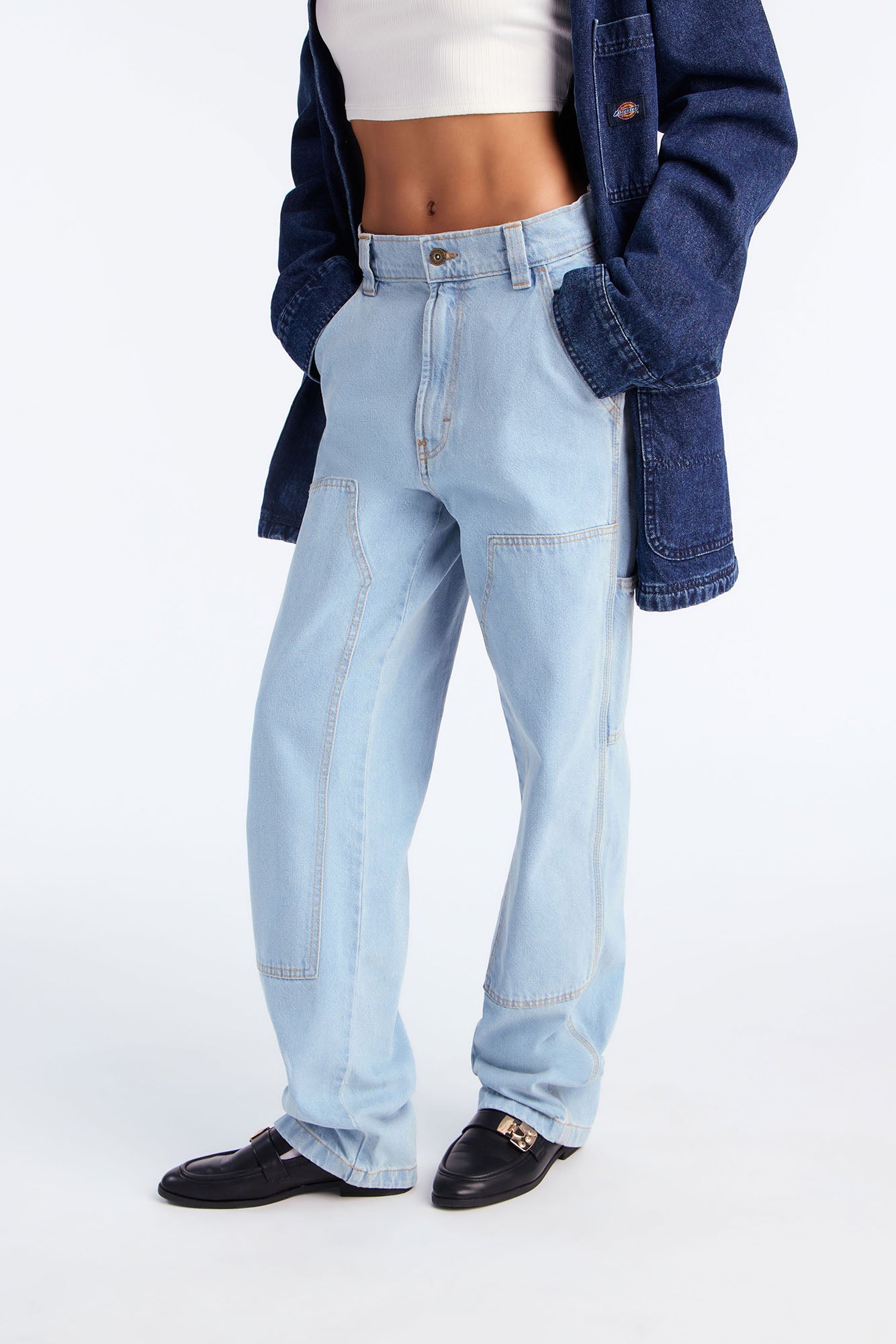 Dickies Madison Utility Straight Leg Jeans - Light Wash