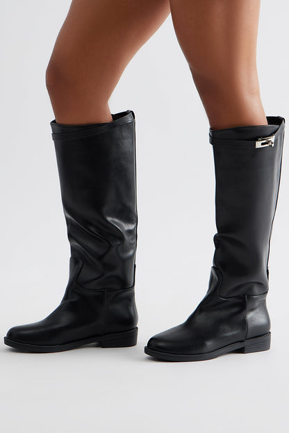 Franco Knee High Boots - Black