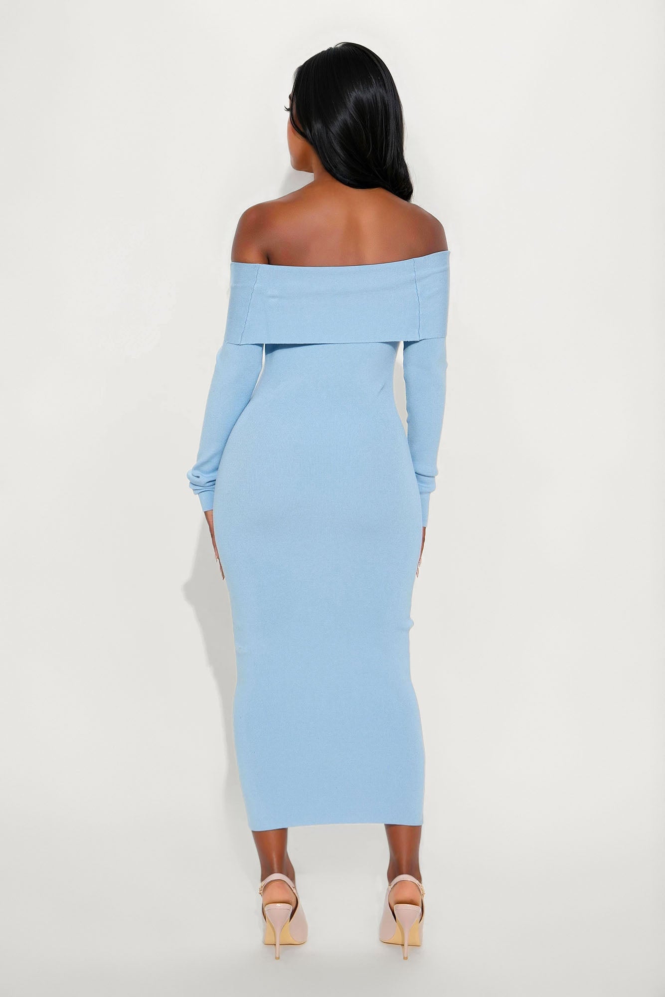 Josie Sweater Midi Dress - Blue