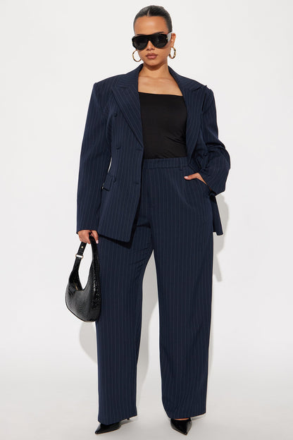Focus Forward Pinstripe Trouser Pant 32″ - Navy/combo