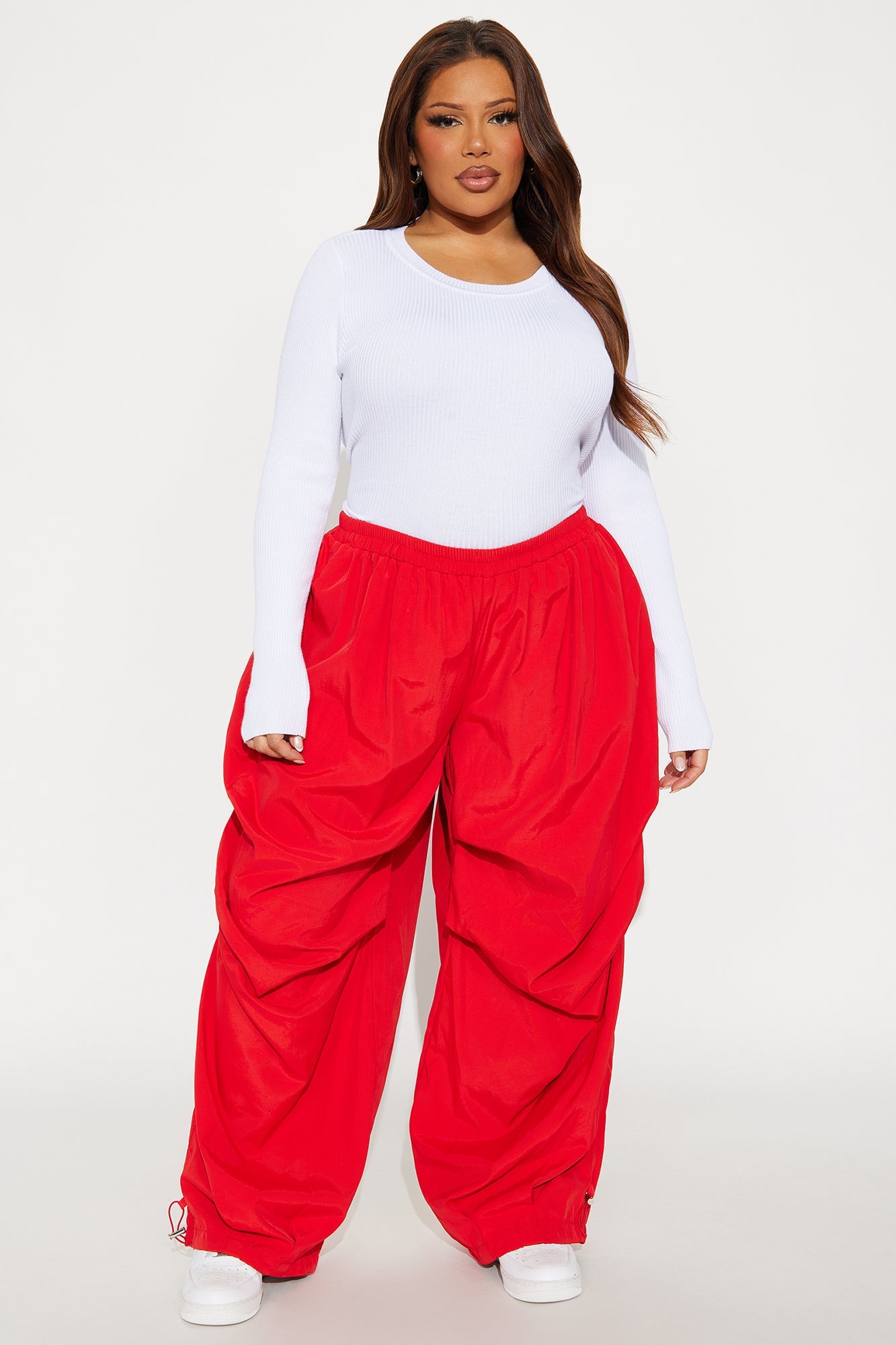Keep Up Windbreaker Joggers 30″ - Red