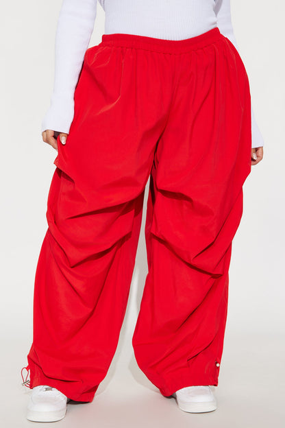 Keep Up Windbreaker Joggers 30″ - Red