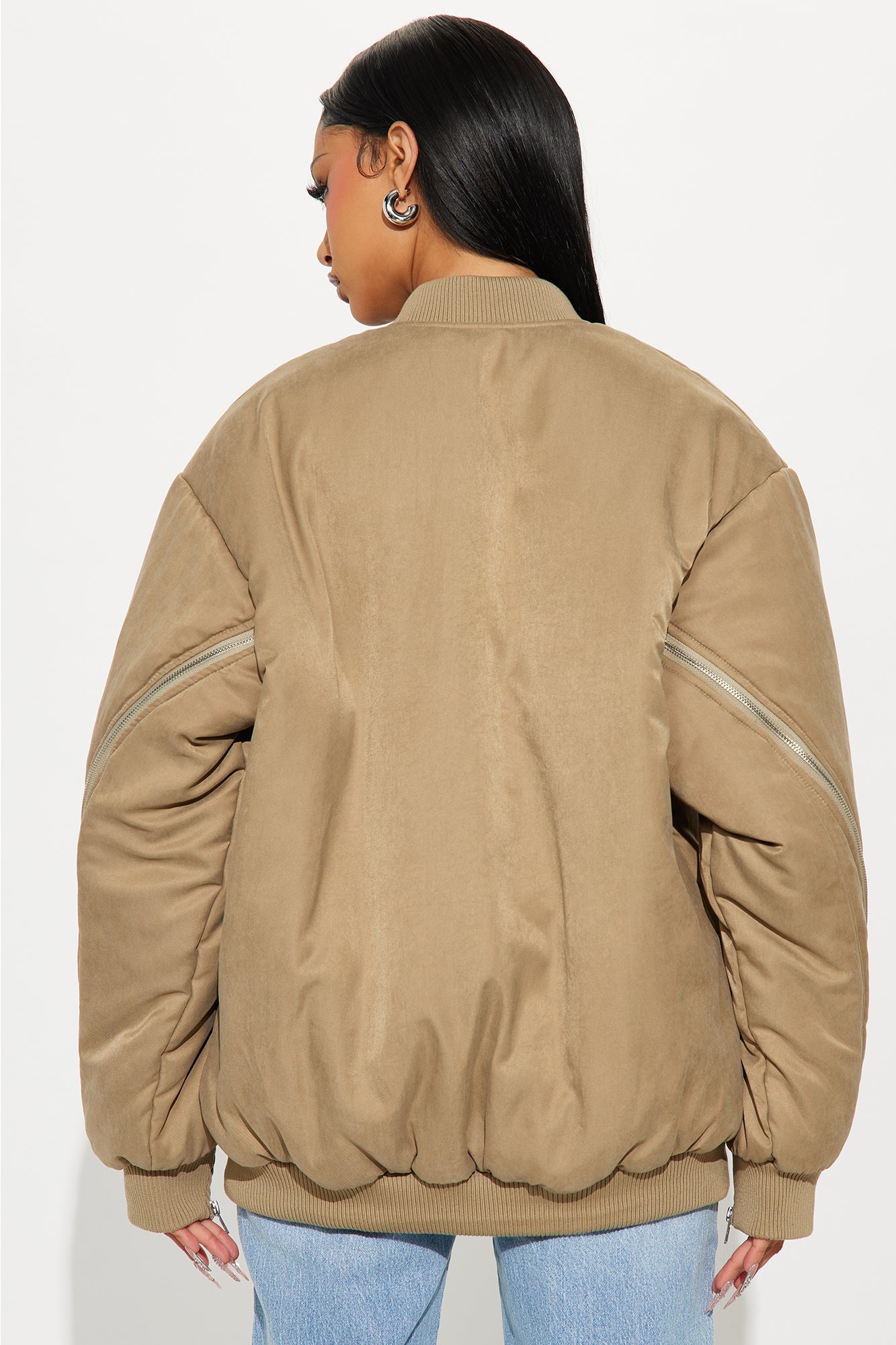 City Hustle Bomber Jacket - Khaki