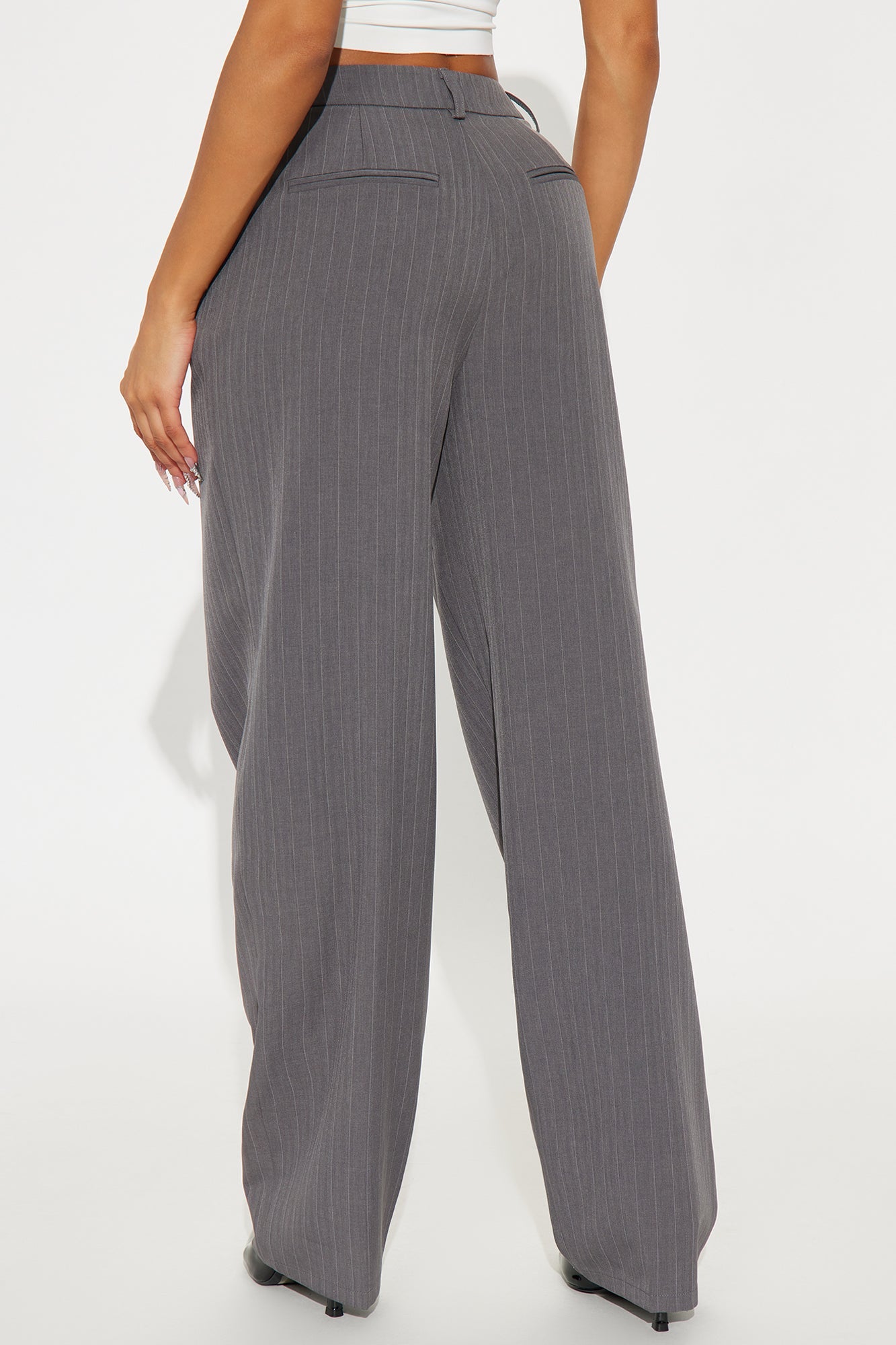Focus Forward Pinstripe Trouser Pant 32″ - Charcoal/combo