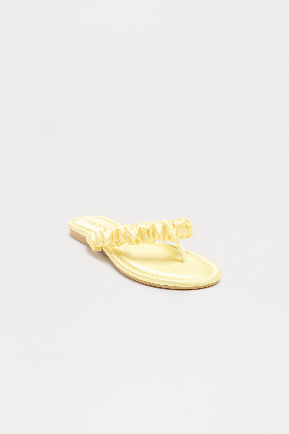 Staci Satin Flip Flops - Yellow