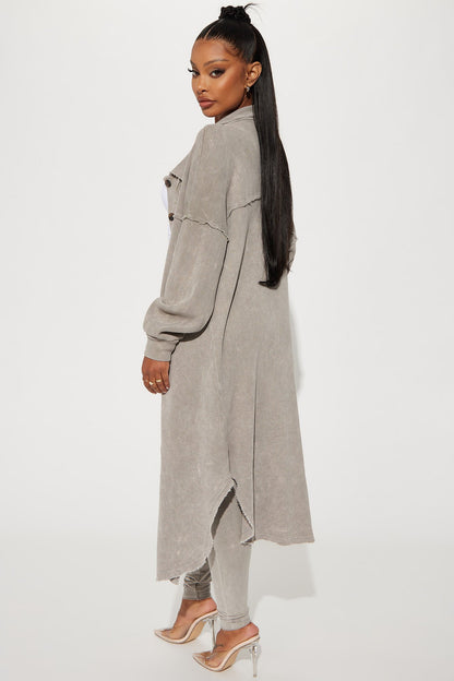 Cece Washed Legging Set - Taupe