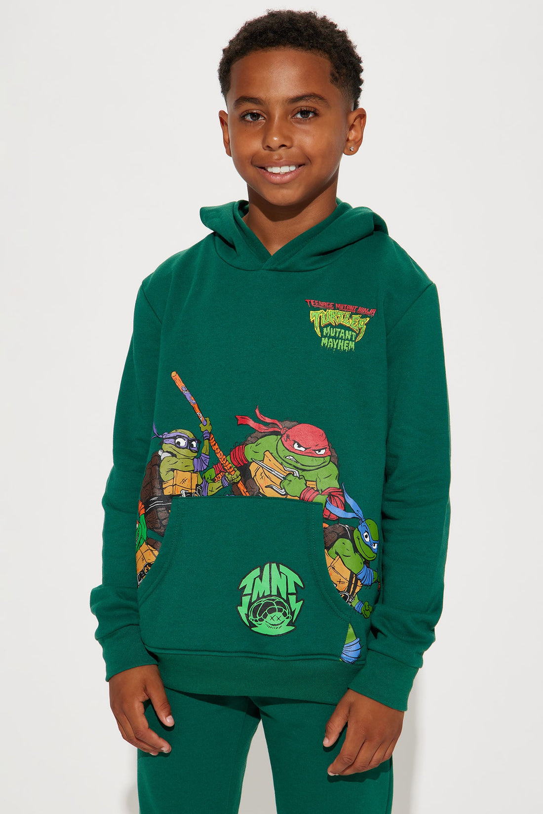 Mini TMNT Interactive Pocket Fleece Jogger Set - Green