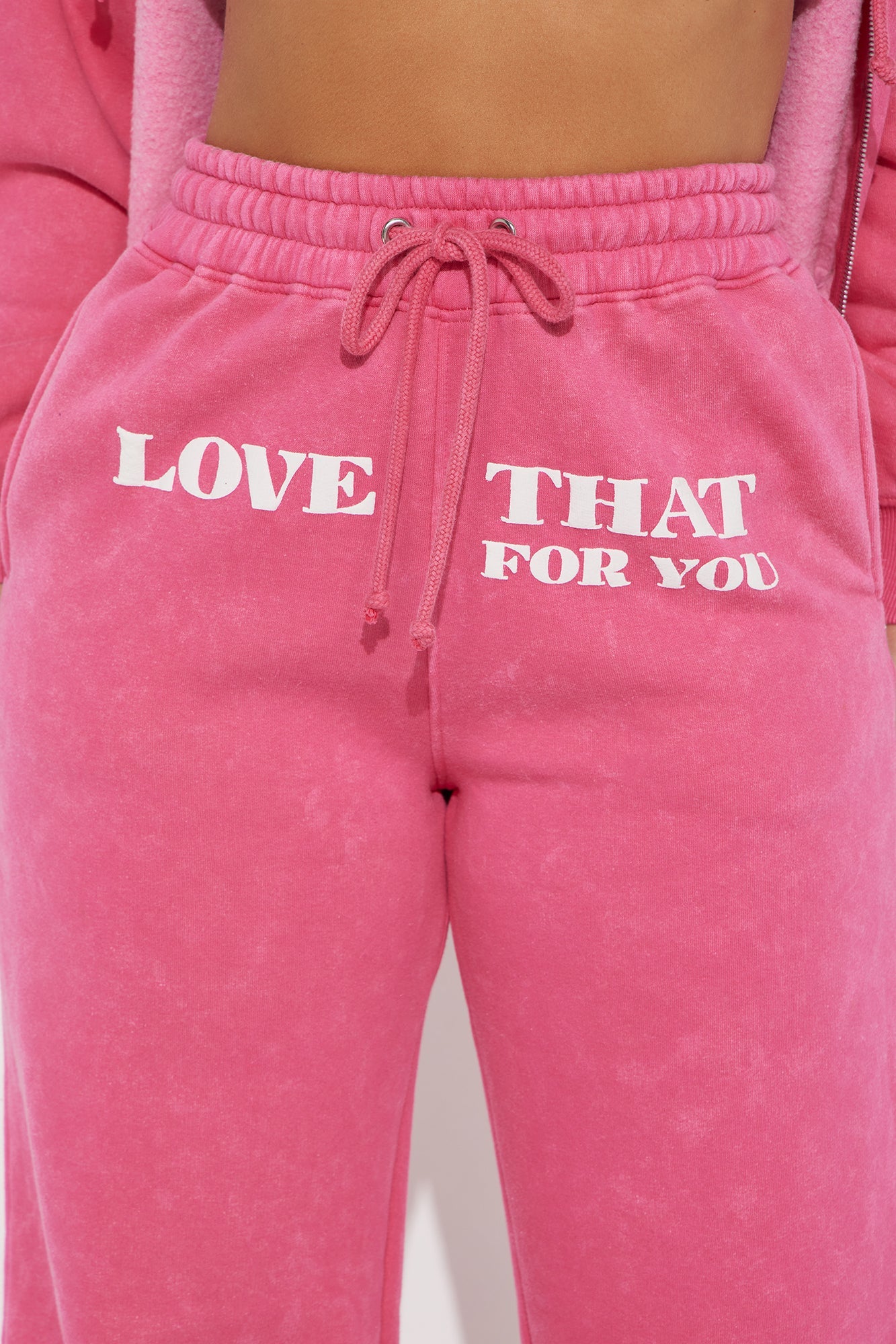 Love That Oversized Fleece Sweatsuit Set - Pink