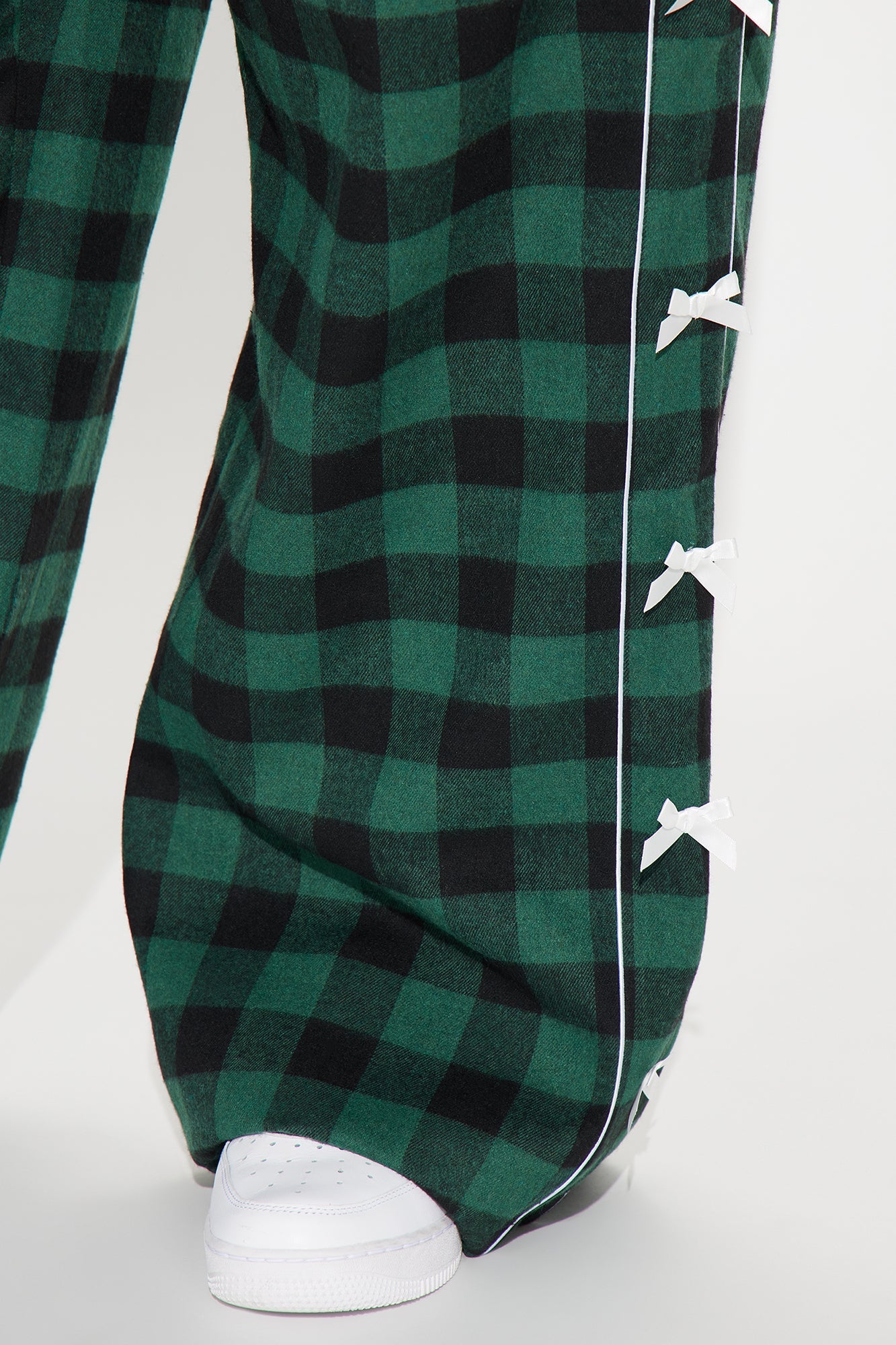 Pretty In Plaid Boxer Pant - Green/combo