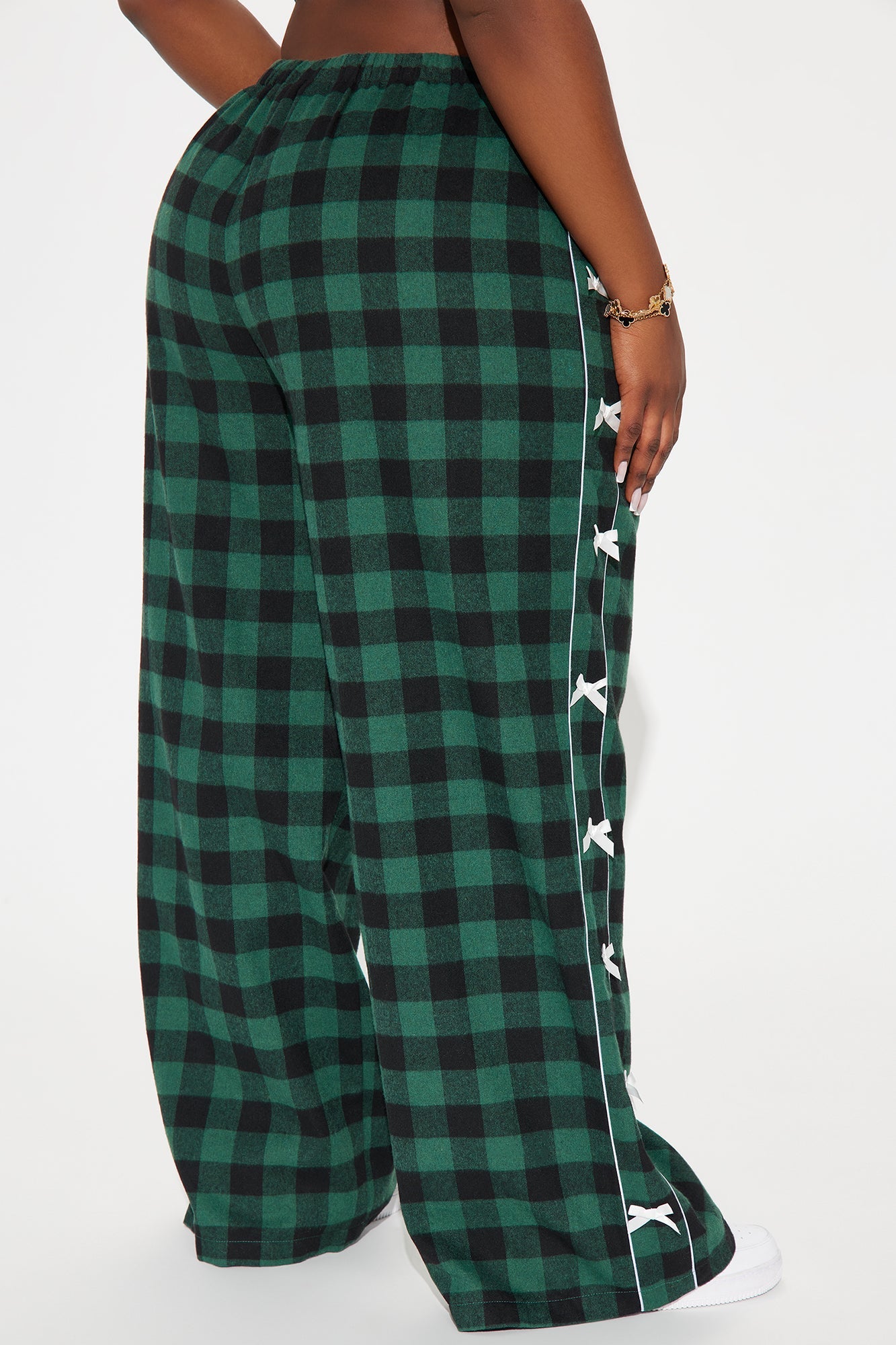 Pretty In Plaid Boxer Pant - Green/combo