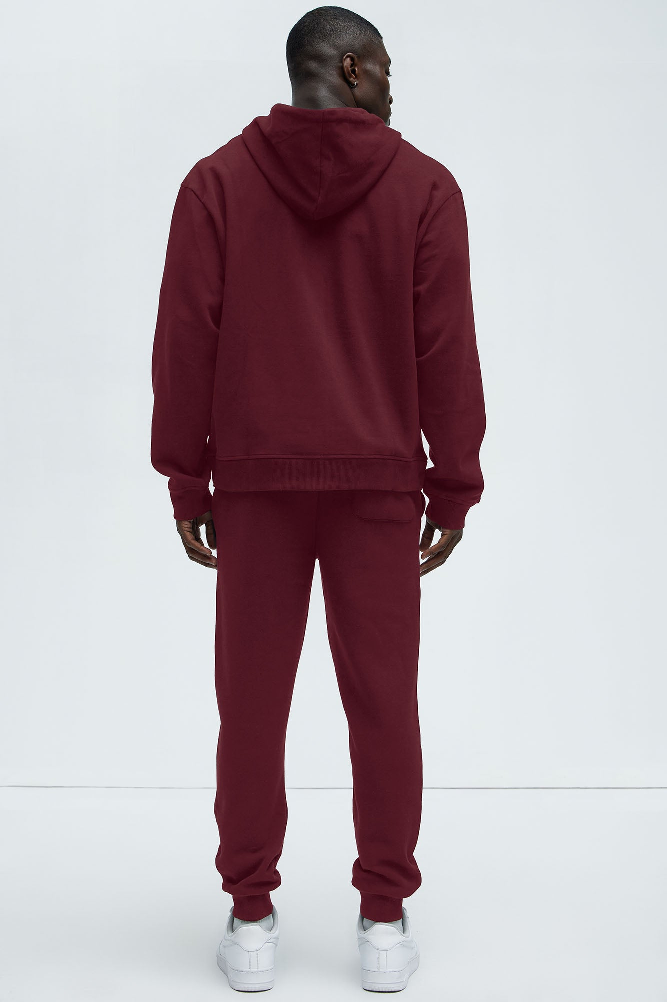 Tyson Zip Up Hoodie - Burgundy