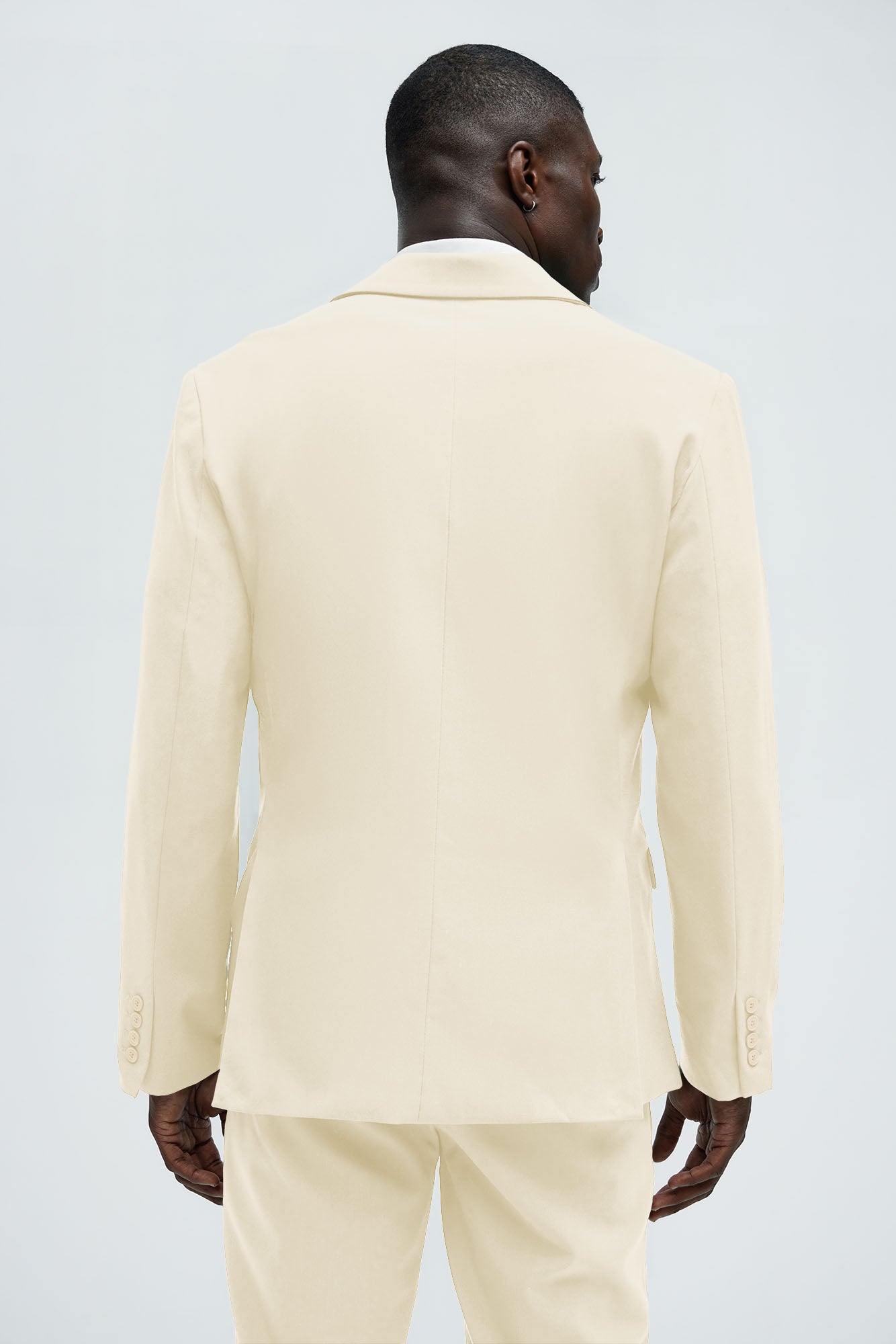 The Modern Stretch Suit Jacket - Cream