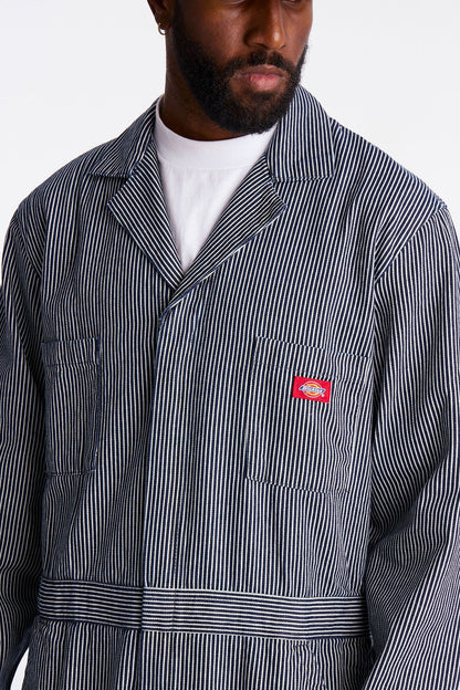 Dickies Hickory Stripe Overall - Grey