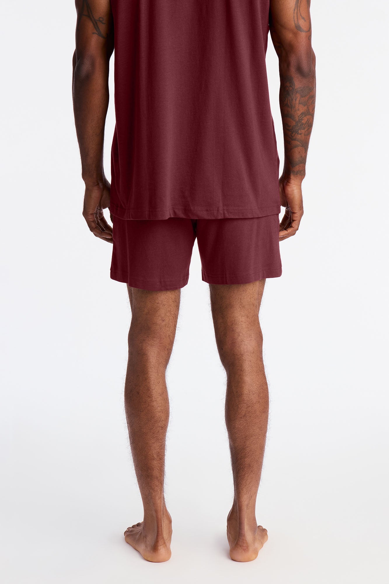 Essential Modal Lounge Shorts - Burgundy