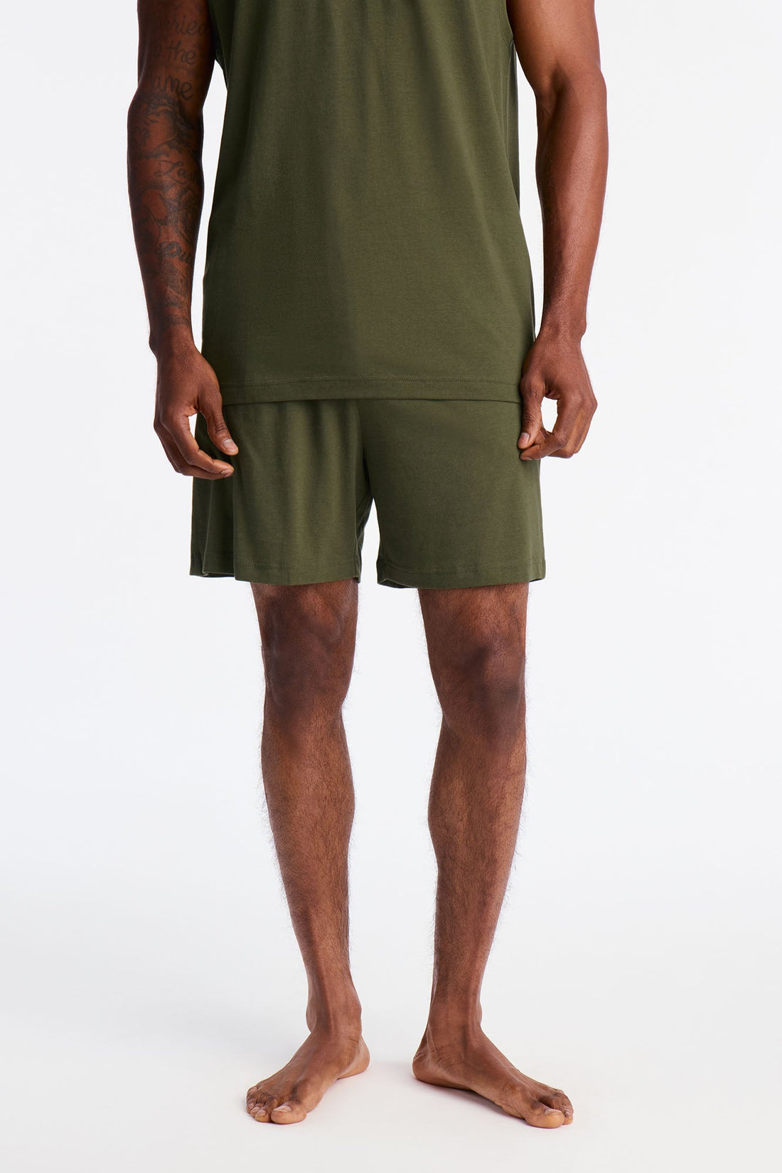 Essential Modal Lounge Shorts - Olive