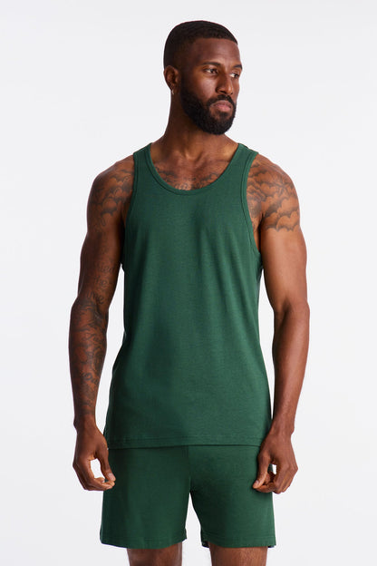 Essential Modal Lounge Tank - Green