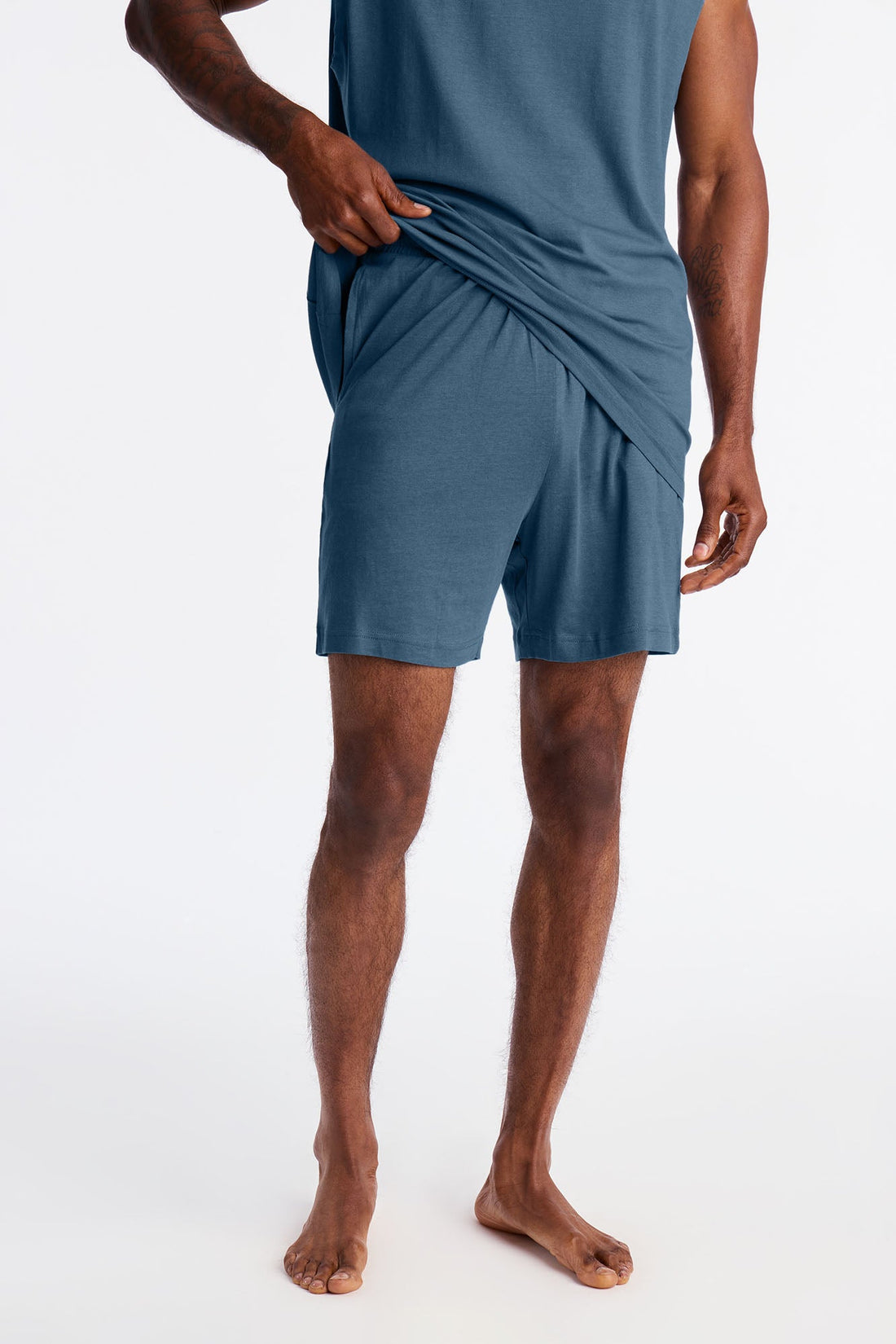 Essential Modal Lounge Shorts - Slate Blue