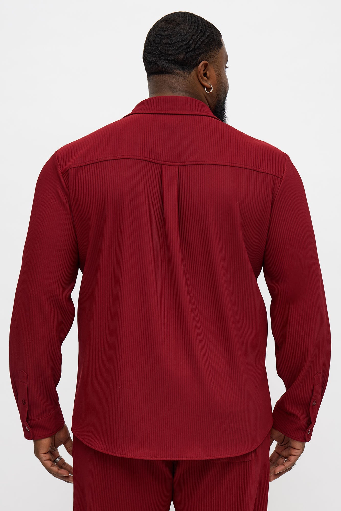 Show Up Long Sleeve Shirt - Burgundy