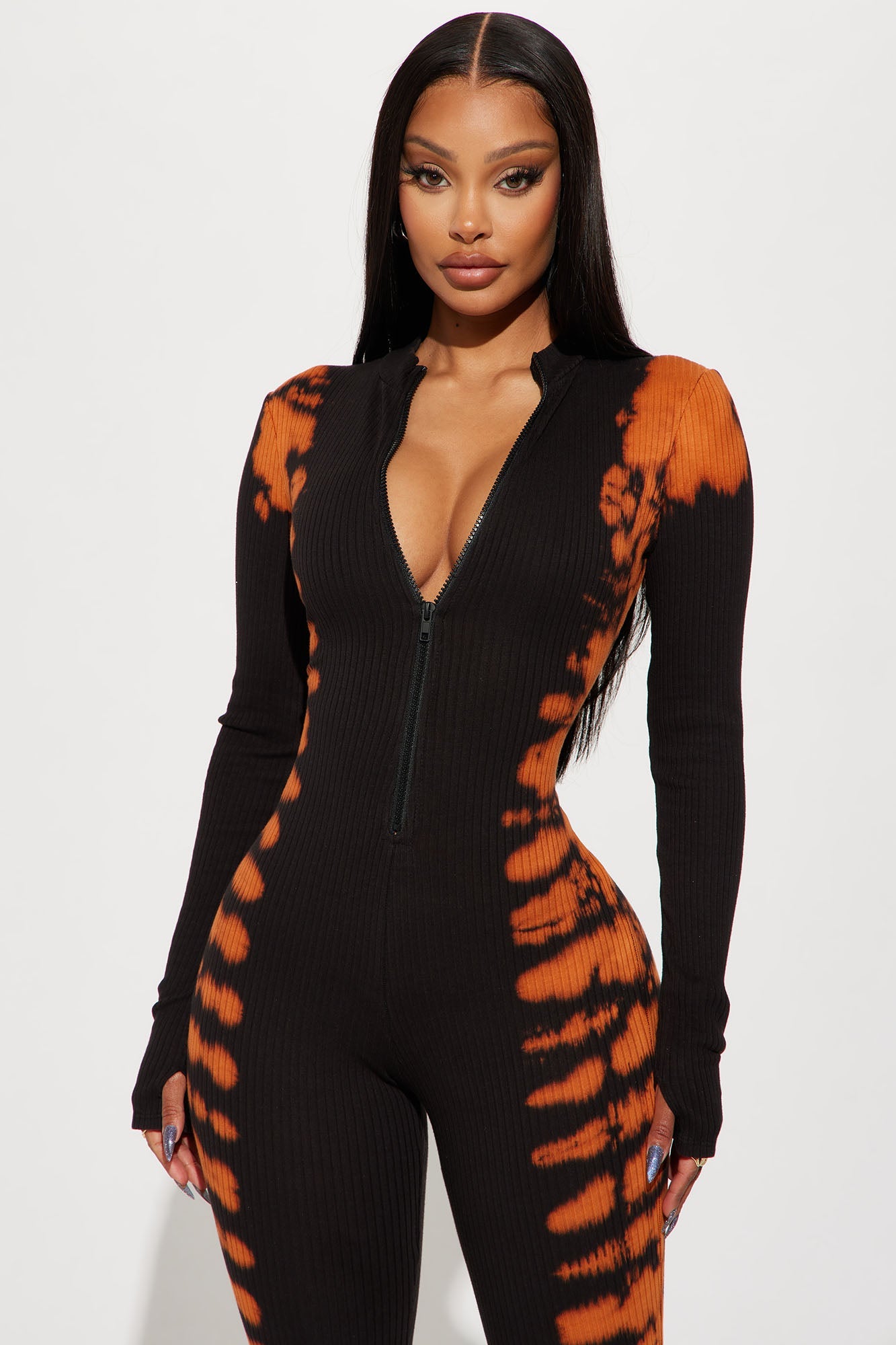 Chase Me Tie Dye Jumpsuit - Black/combo