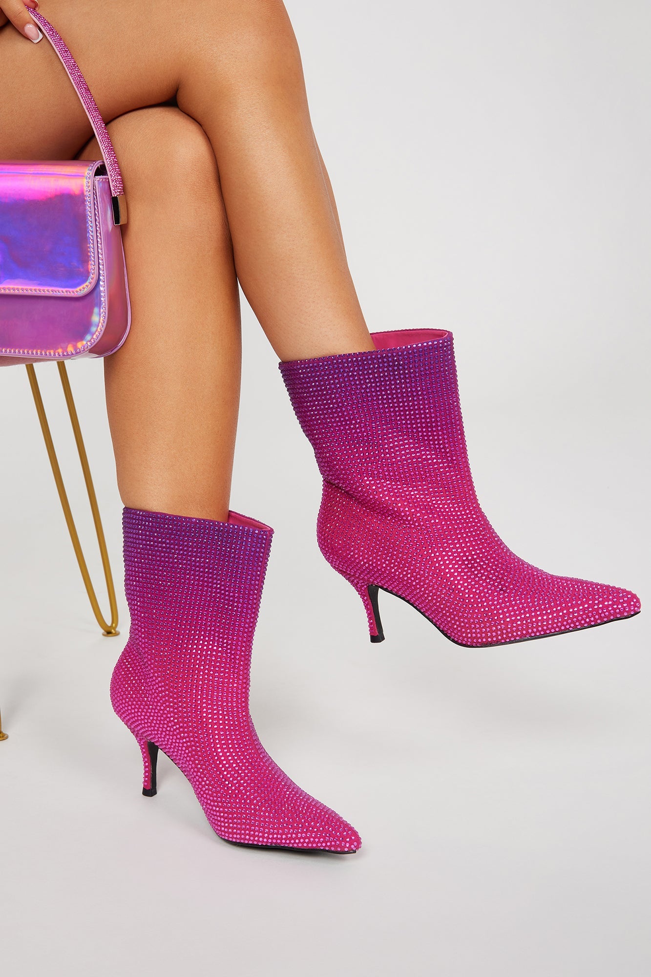 Seize The Moment Booties - Purple/combo