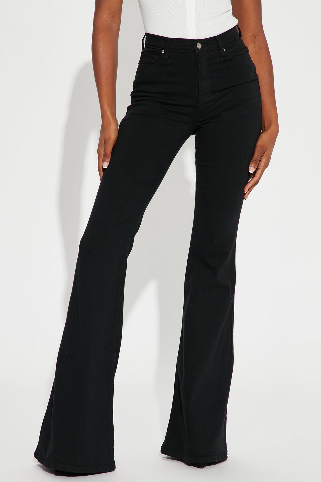 Tall Santorini Super Stretch Flare Jeans - Black