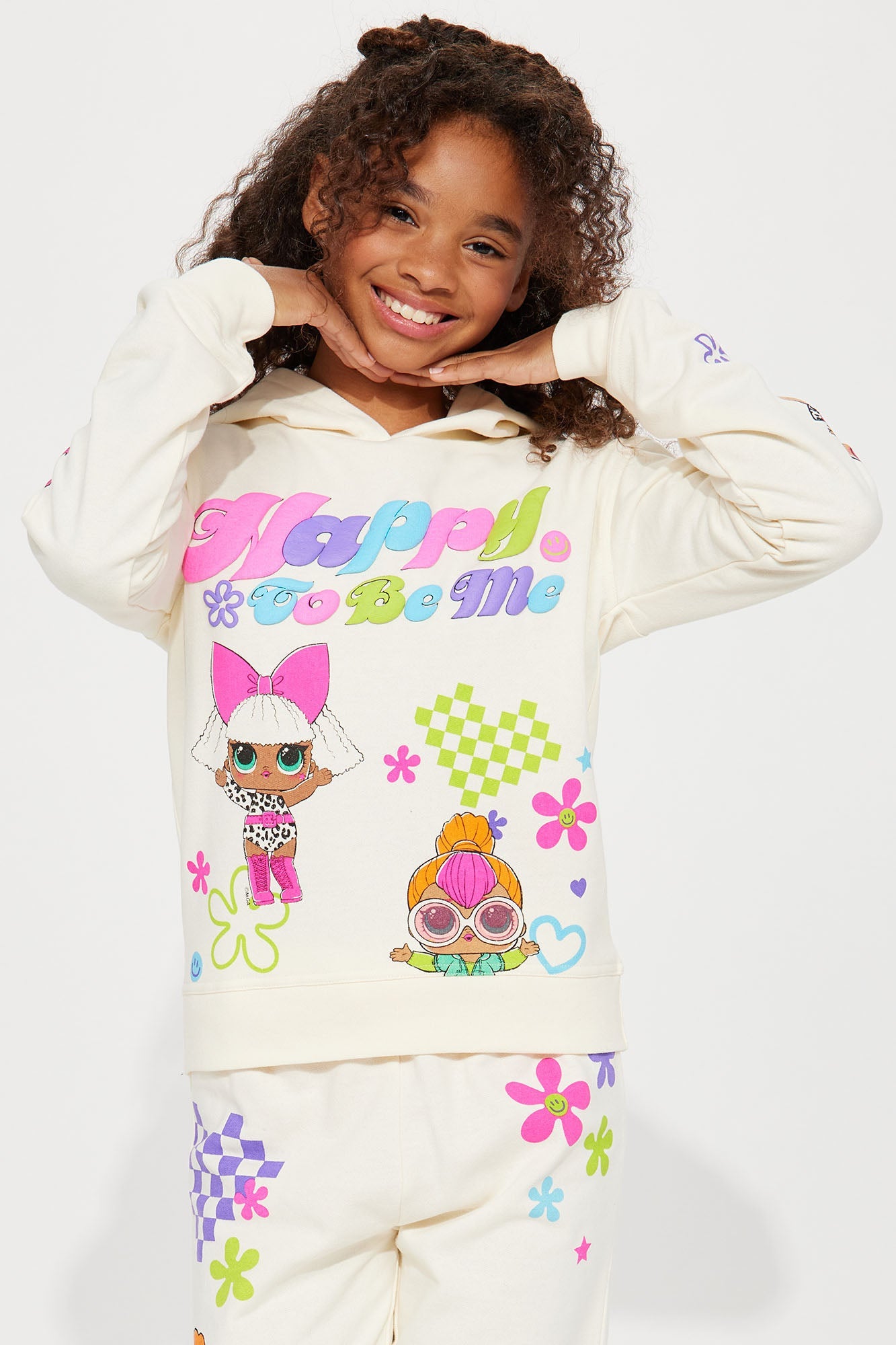 Mini LOL Surprise Happy Thoughts Fleece Jogger Set - Ivory
