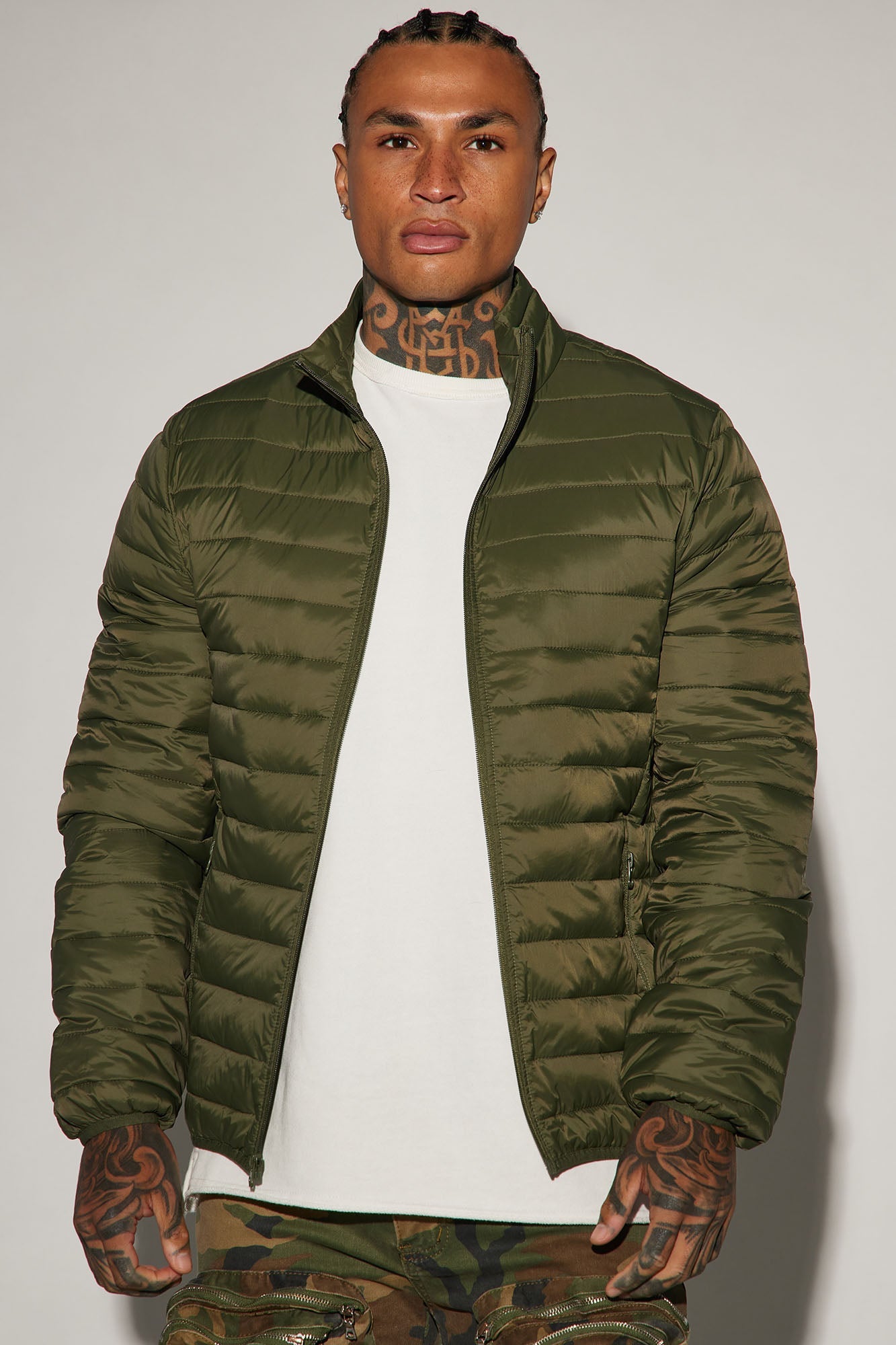 Wesley Packable Puffer Jacket - Olive