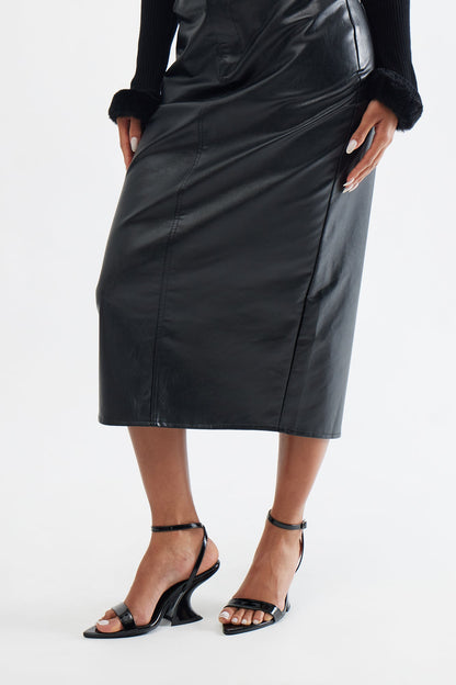 Darlie Faux Patent Novelty Wedges - Black