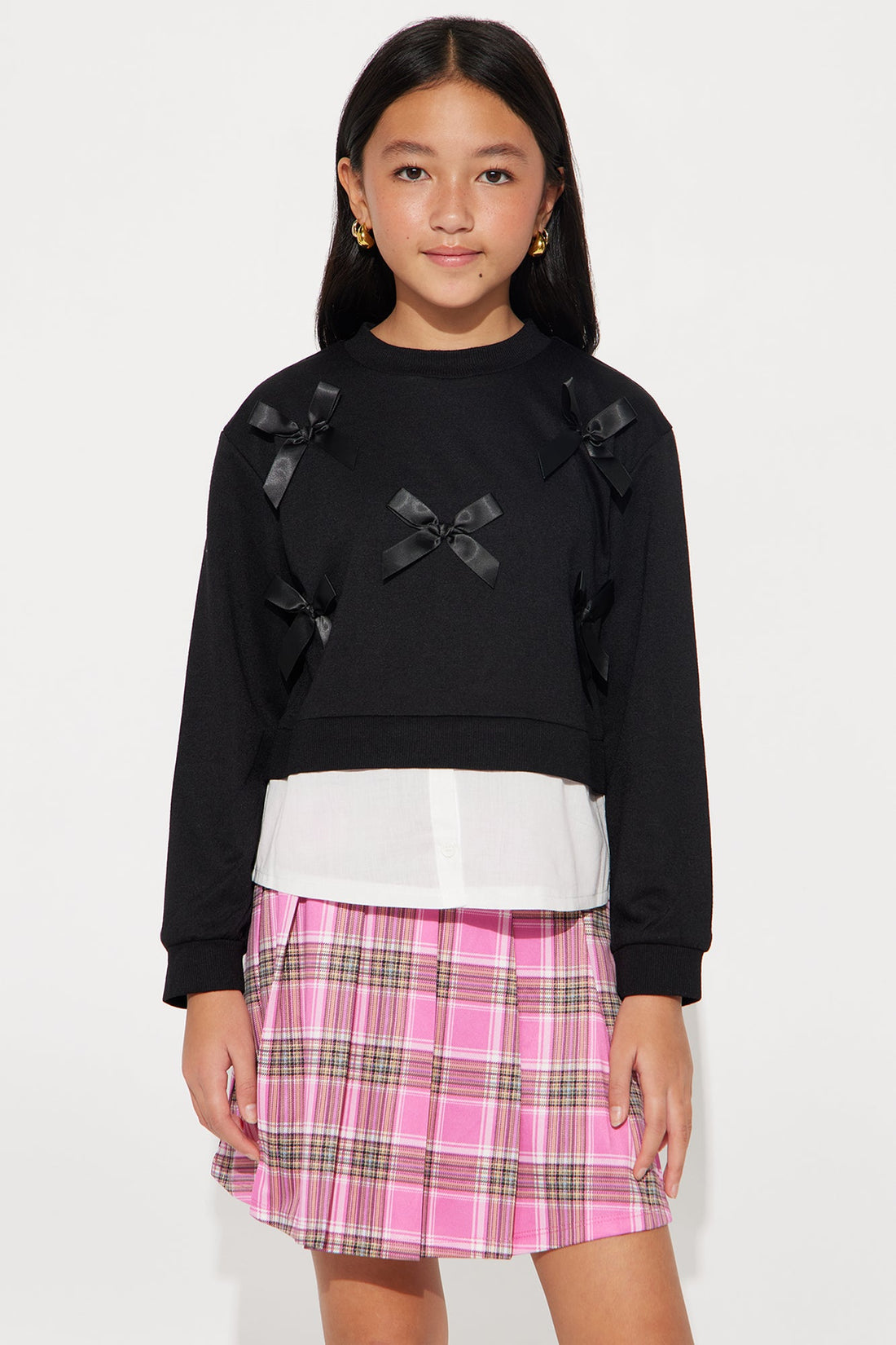 Mini Sara Skirt Set - Black/combo
