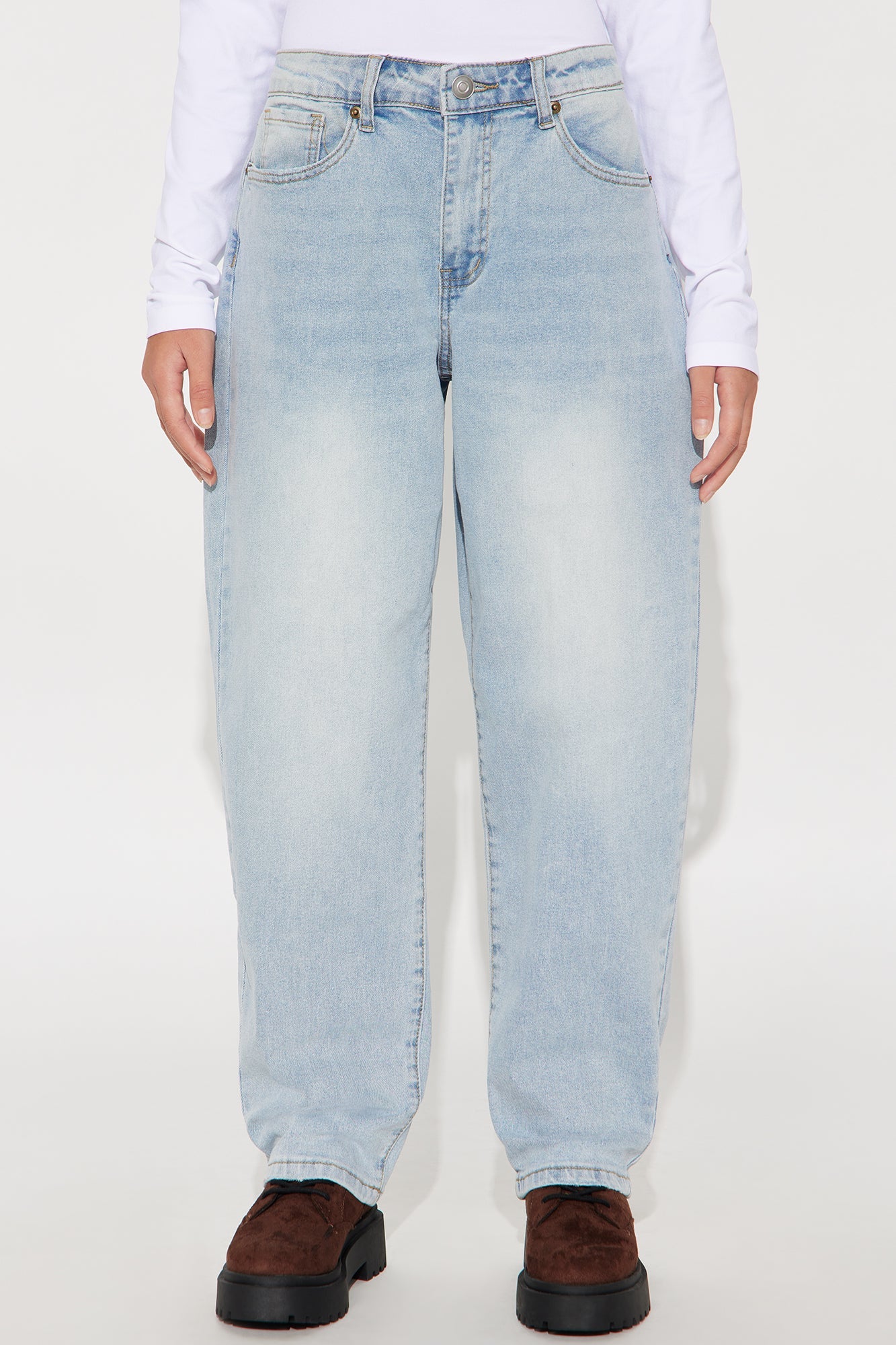 Mini Millie Barrel Jeans - Light Wash