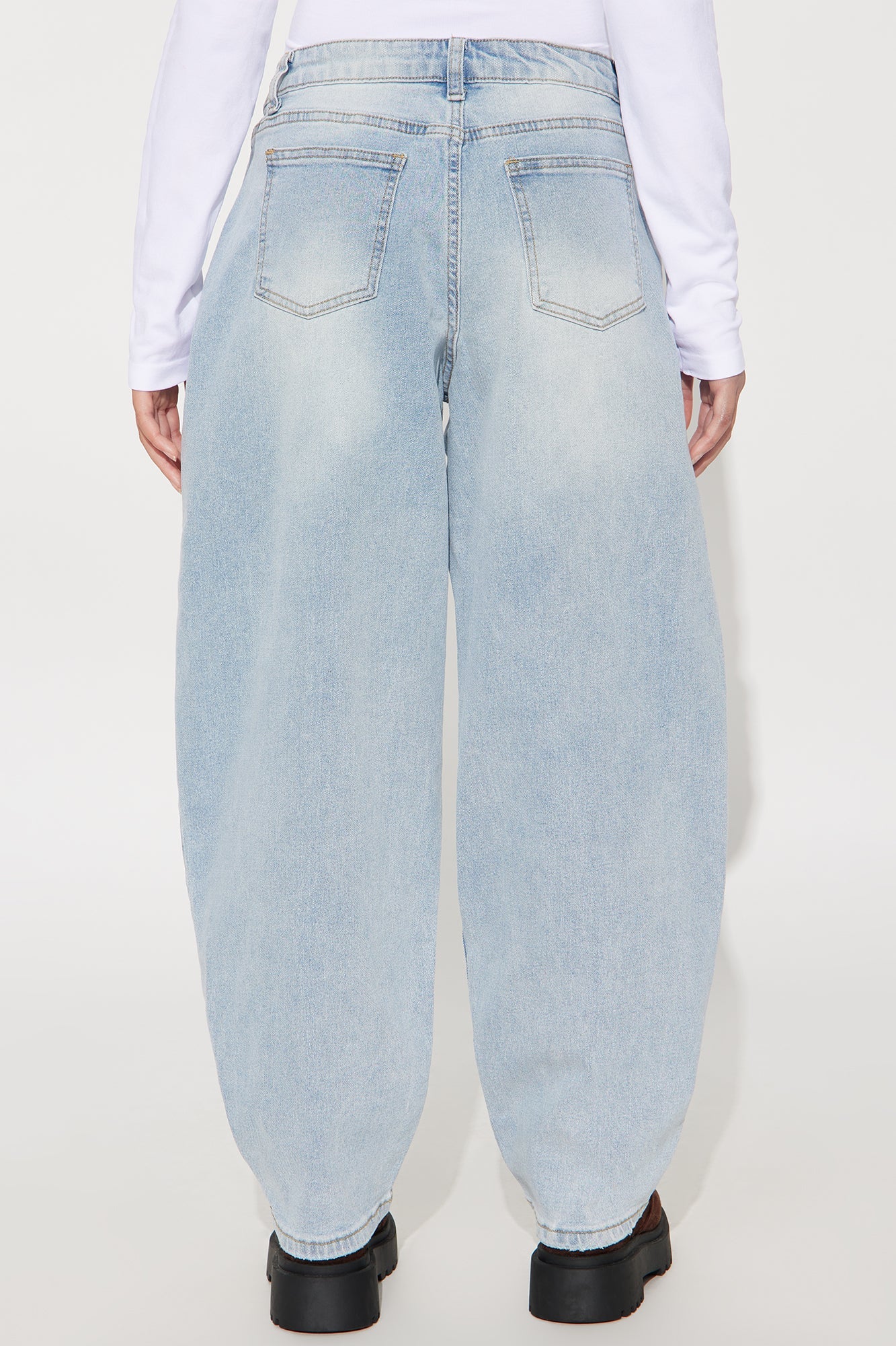 Mini Millie Barrel Jeans - Light Wash