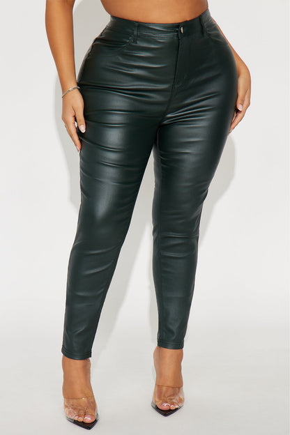 Sammie High Rise Pants - Hunter Green
