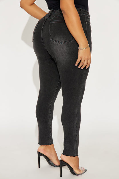 Tall In My Prime High Waist Skinny Jeans - Black