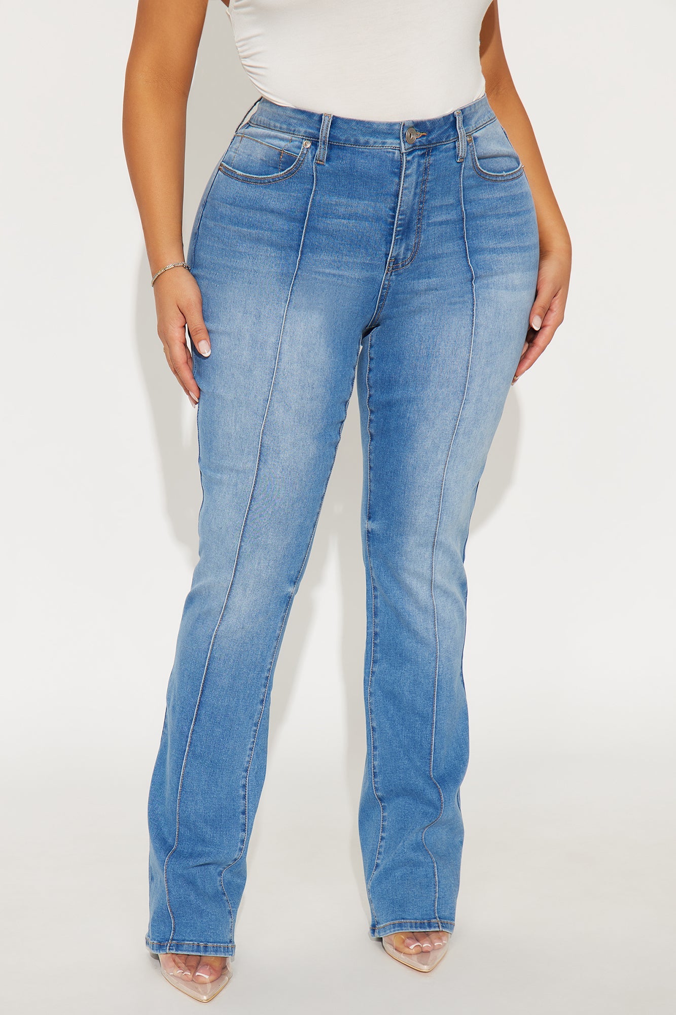 Baseline Low Rise Slim Bootcut Jean - Medium Wash
