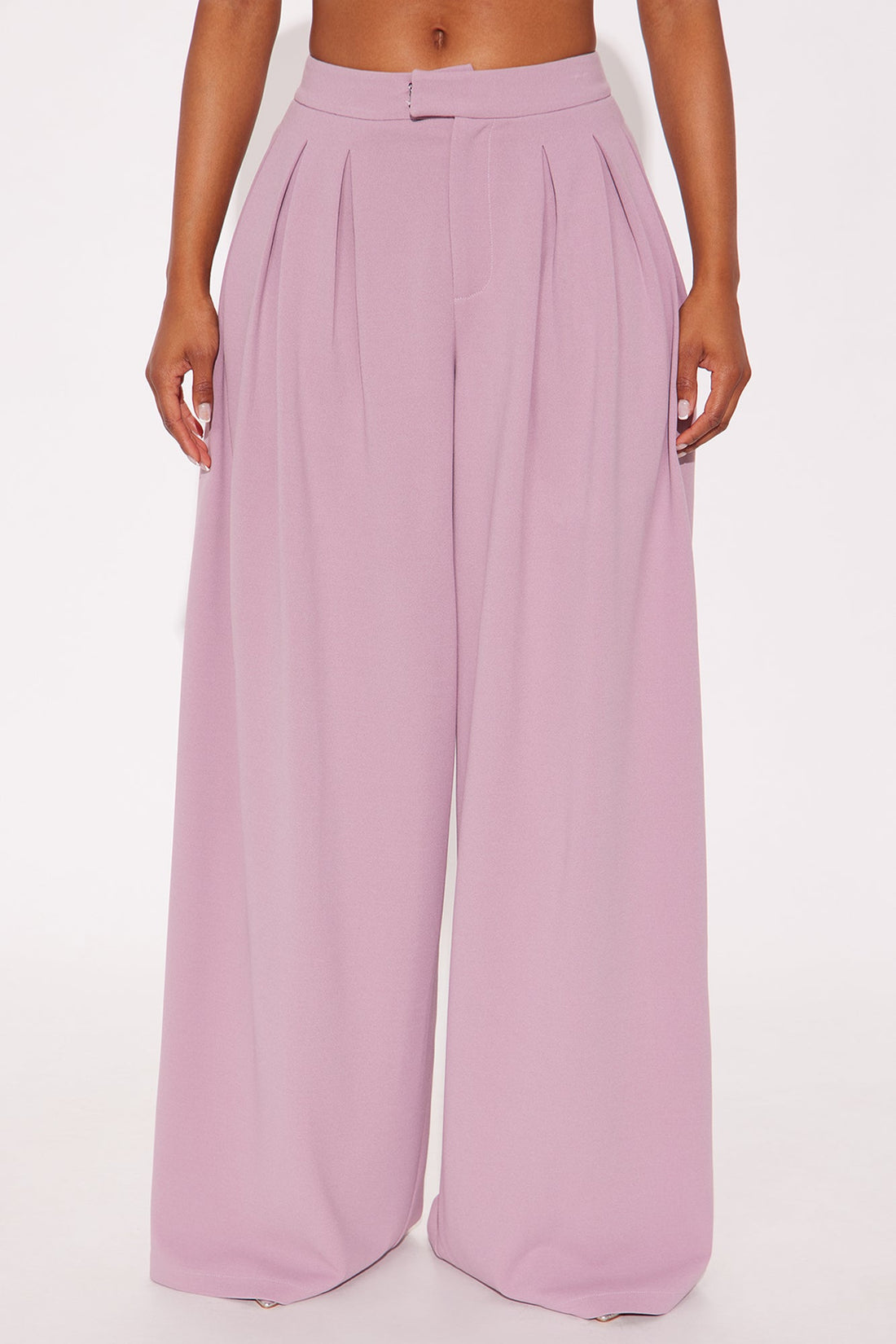 Charlie Wide Leg Trouser 33″ - Violet