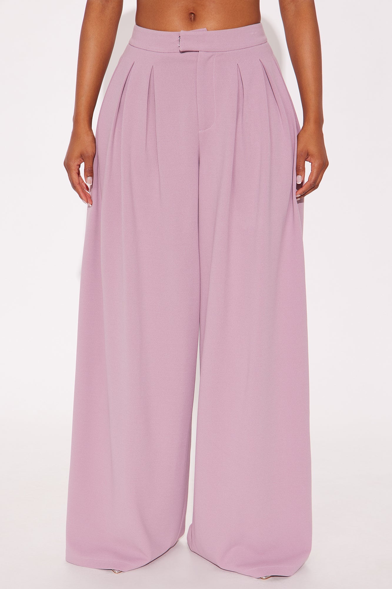 Charlie Wide Leg Trouser 33″ - Violet