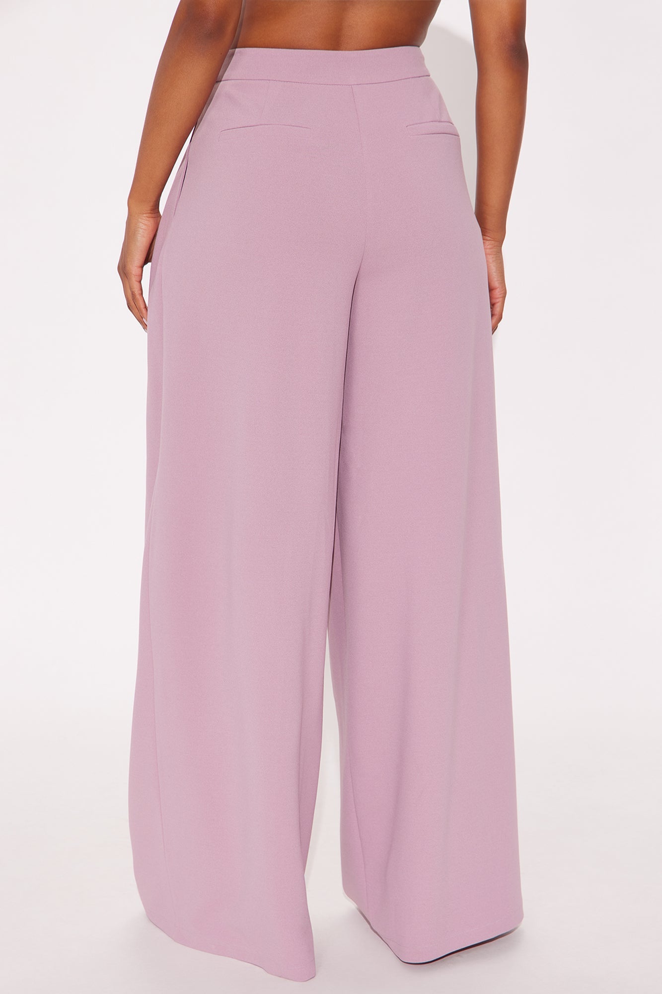 Charlie Wide Leg Trouser 33″ - Violet