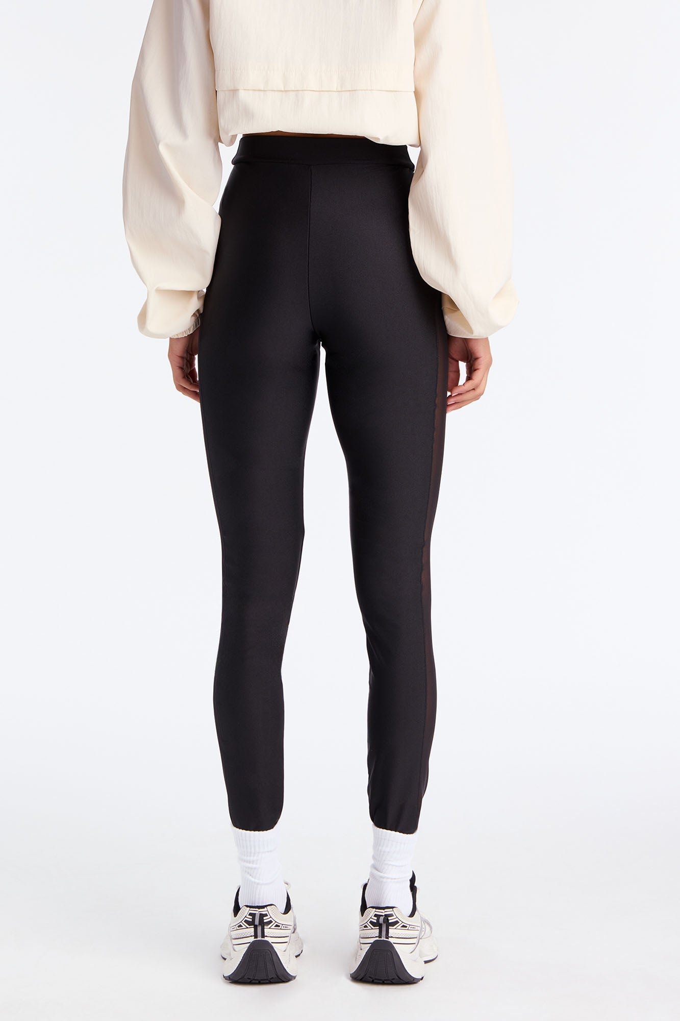 Bea High Rise Mesh Cut Out Legging - Black