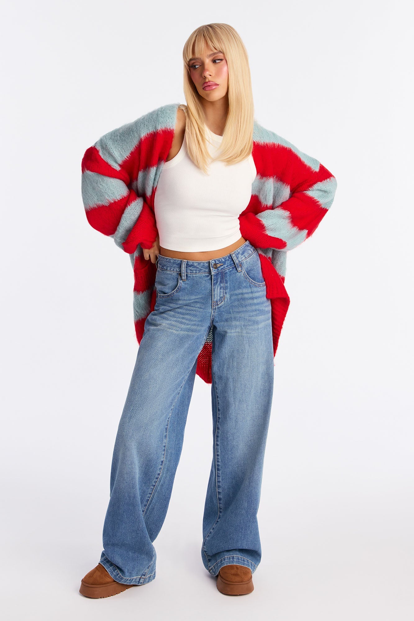 Newbie Non Stretch Low Rise Jeans - Medium Wash
