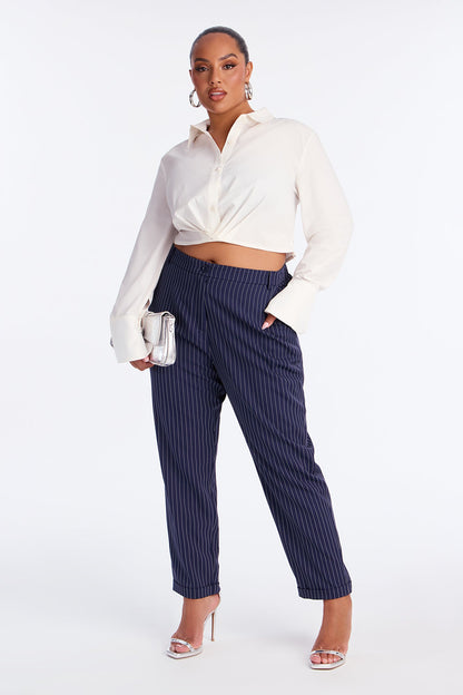 Business As Usual Pants - Navy/combo