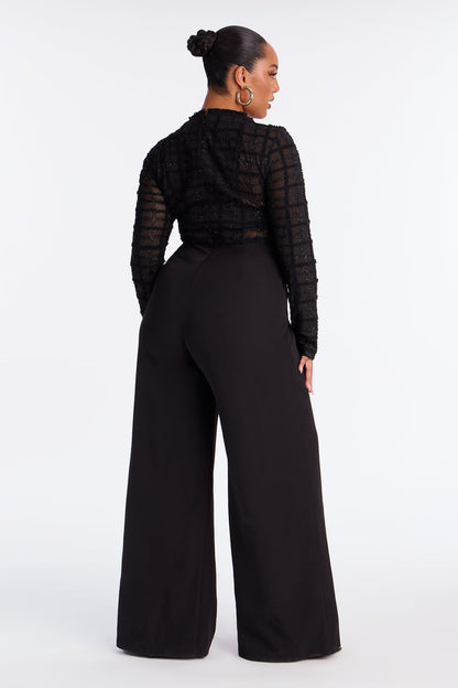 Dominant Aura Wide Leg Jumpsuit - Black