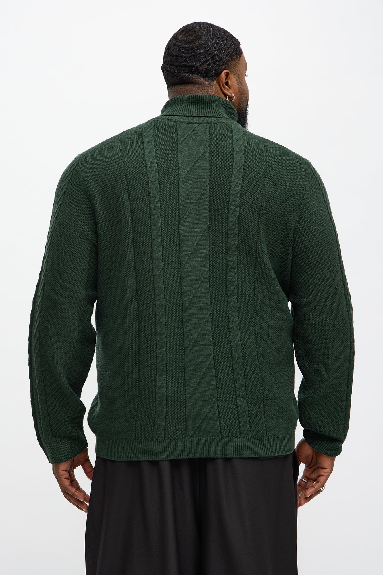 Twist Up Turtle Neck - Olive